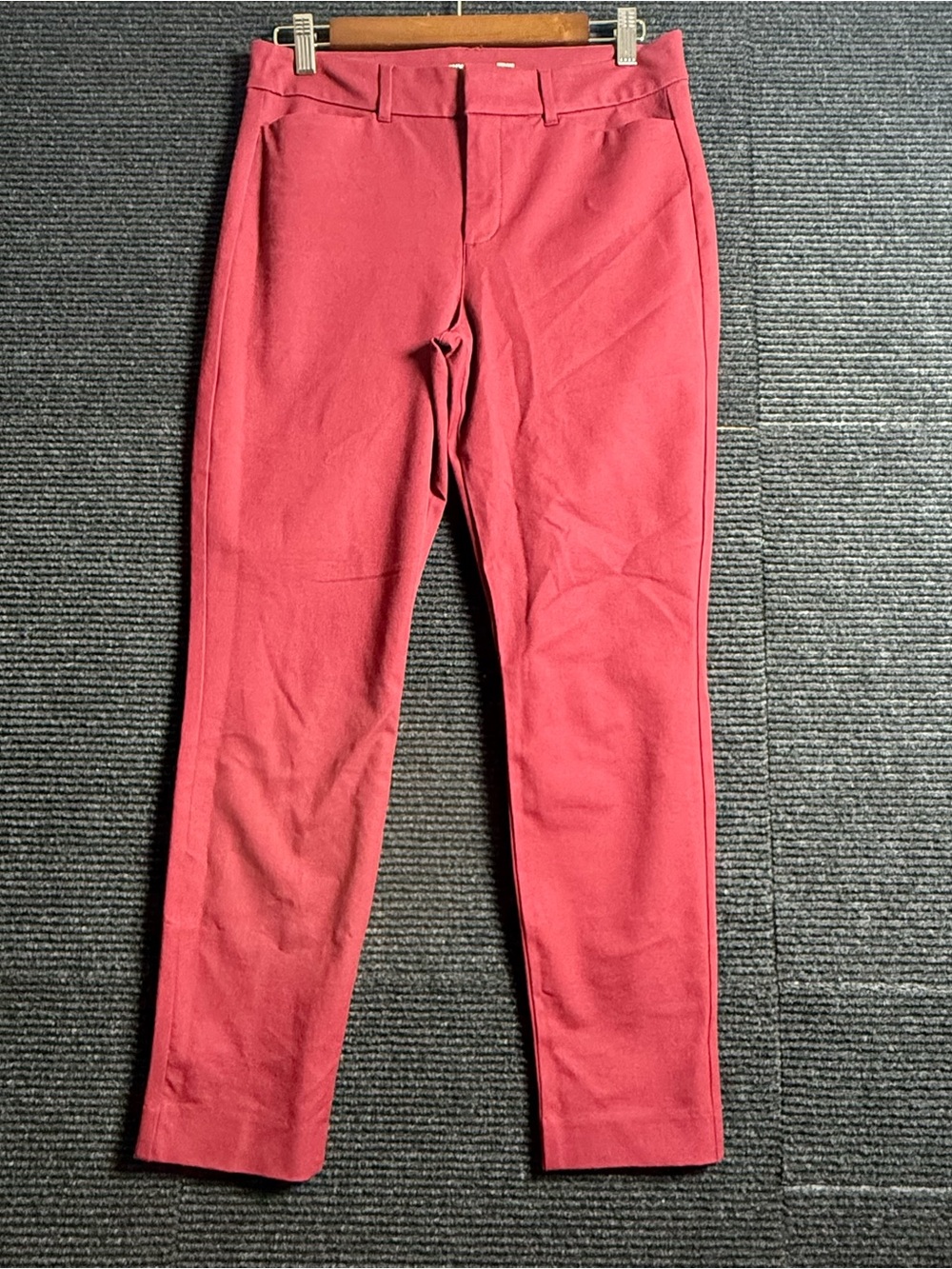 Old Navy Pixie Womens 6 Slimming High Rise Skinny Red Red Wine Pants